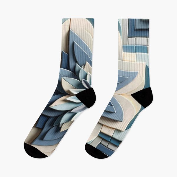Item preview,   Futuristic Geometric In Ash Blue, Dandelion, Blue Slate,  Dove Grey Artwork designed and sold by mymagicstoreus.