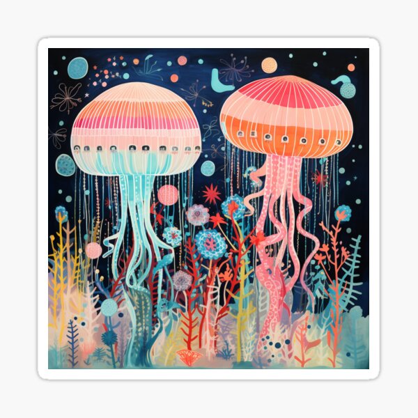 Item preview, Happy Jellyfish  designed and sold by MjM Art.