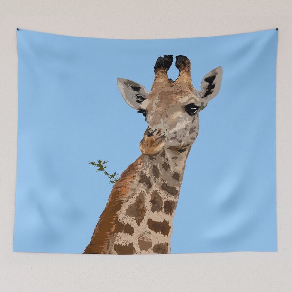 Item preview, Digital Giraffe Portrait designed and sold by SafariByMarisa.