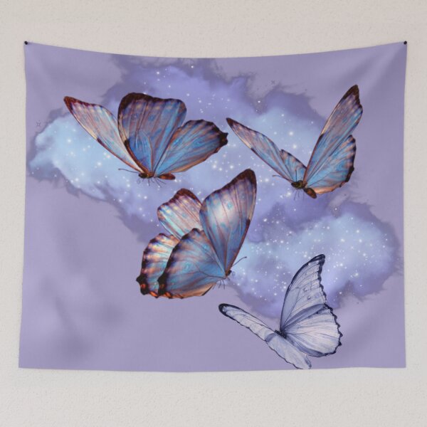 Item preview, Butterflies With Purple Clouds  designed and sold by Asmaa Abdul-Azim.