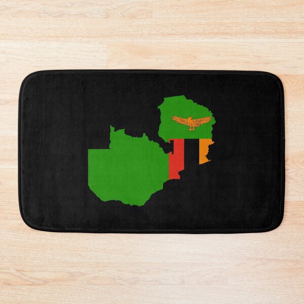 Item preview, Flag Map of Zambia designed and sold by feether-store.