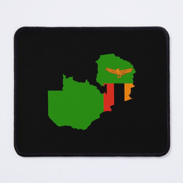 Item preview, Flag Map of Zambia designed and sold by feether-store.