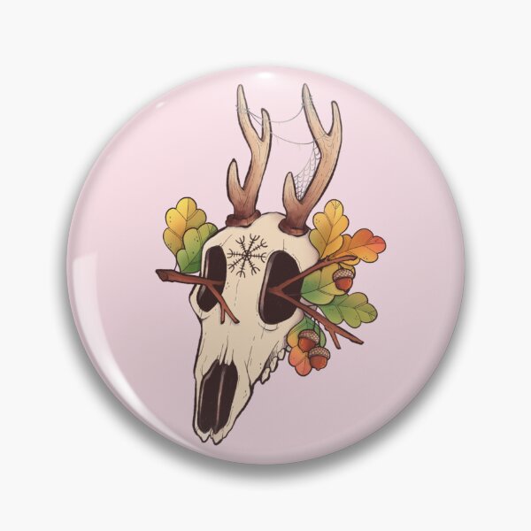Item preview, Deer skull and acorns designed and sold by Luna Valentine.