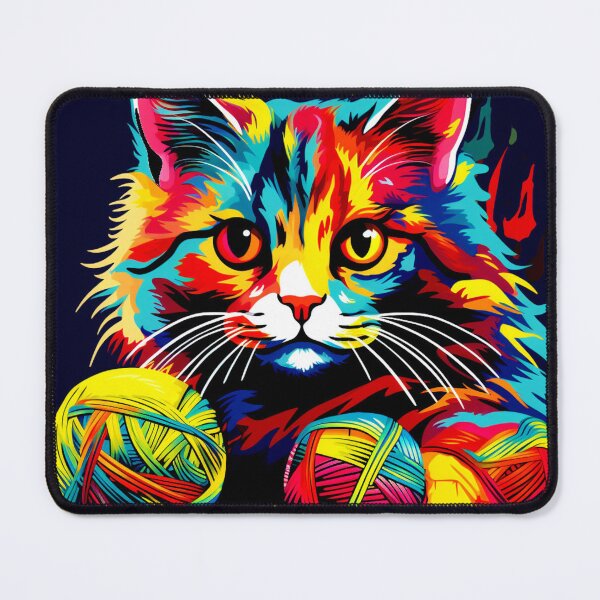 Item preview, Rainbow funny and cheerful kitten. designed and sold by Zofia Sosnecka.
