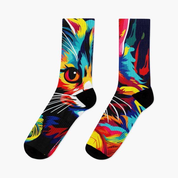 Item preview, Rainbow funny and cheerful kitten.  designed and sold by Zofia Sosnecka.