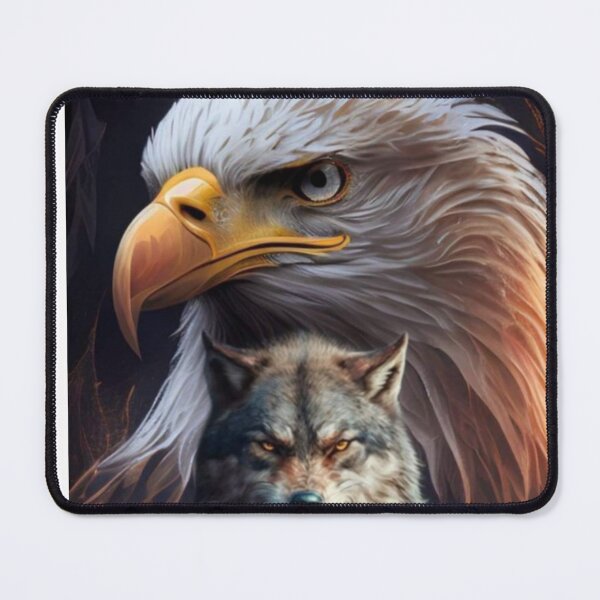 Item preview, Eagle and Wolf designed and sold by KreativT-shirts.