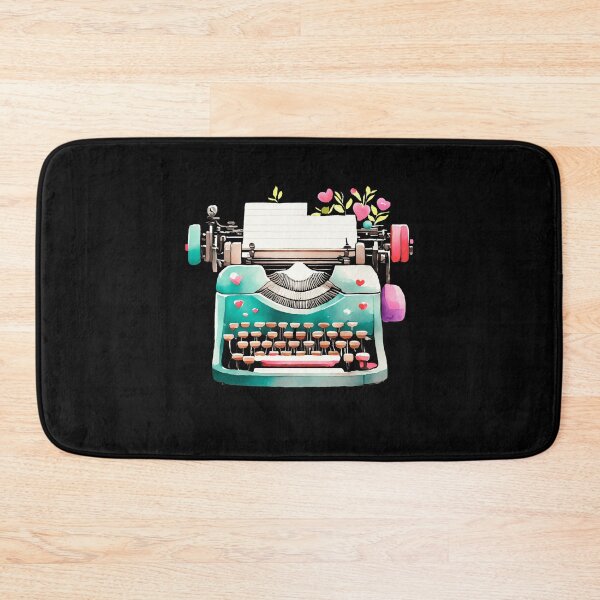 Item preview, Cool Vintage Colorful Typewriter with Hearts Author Writer designed and sold by smartrocket.