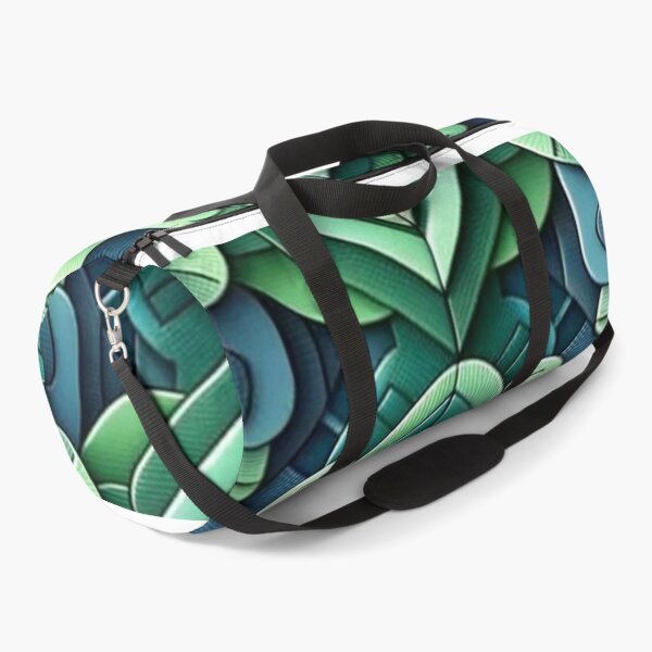 Item preview, Futuristic Geometric In Summer Green, Jade, Deep Pine, Whale Blue Artwork designed and sold by mymagicstoreus.