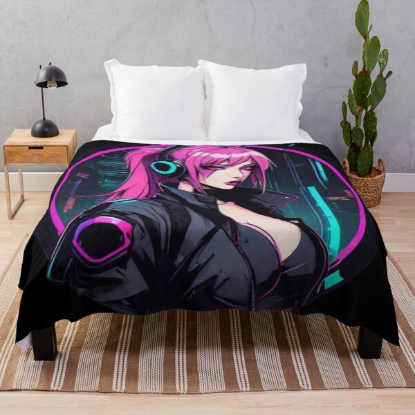 Artikelvorschau, Cyberpunk-Mädchen, Kanji, einzigartiges Manga-Design entworfen und verkauft von Burn-Ego.