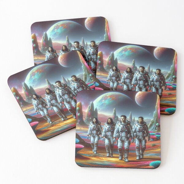 Item preview, Astronauts walking on a distant planet designed and sold by yodabi.