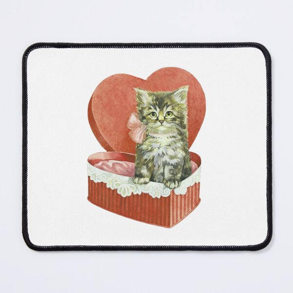 Item preview, Coquette Cat in a heart  designed and sold by Pixiedrop.