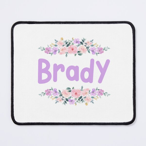 Item preview, Purple Flower Brady Name Label  designed and sold by NormadWorld.