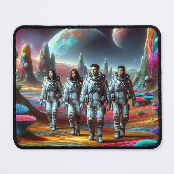 Item preview, Astronauts walking on a distant planet designed and sold by yodabi.