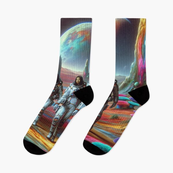 Item preview, Astronauts walking on a distant planet designed and sold by yodabi.