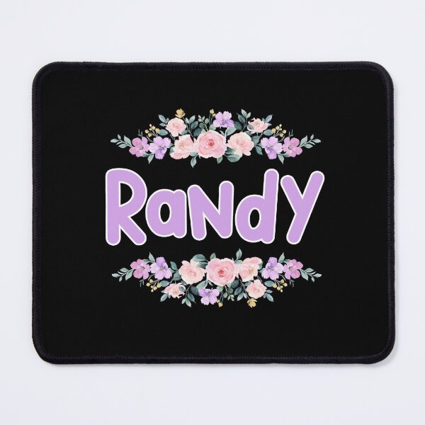 Item preview, Purple Flower Randy Name Label (Black) designed and sold by NormadWorld.