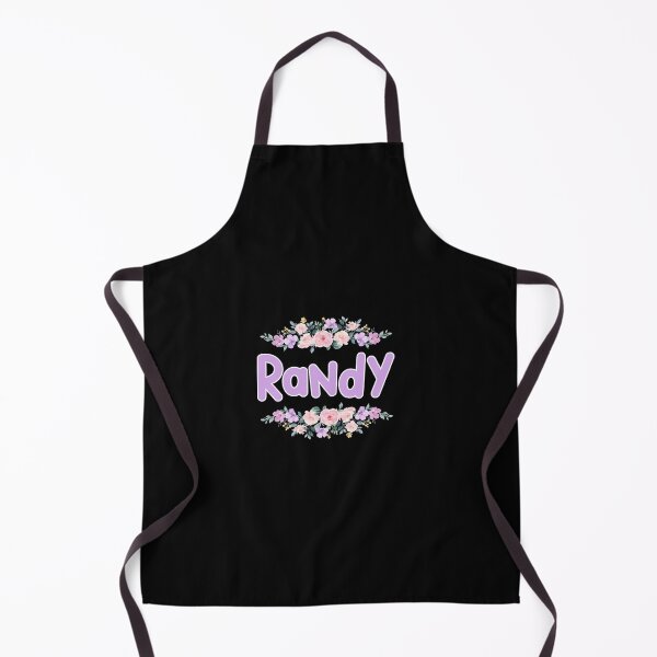 Item preview, Purple Flower Randy Name Label (Black) designed and sold by NormadWorld.