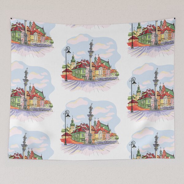 Item preview, Castle Square in Warsaw Old town, Poland. designed and sold by kavalenkavart.
