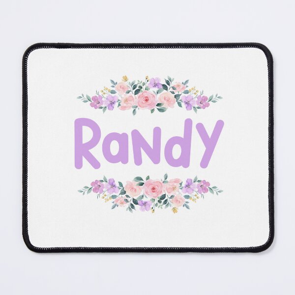 Item preview, Purple Flower Randy Name Label designed and sold by NormadWorld.