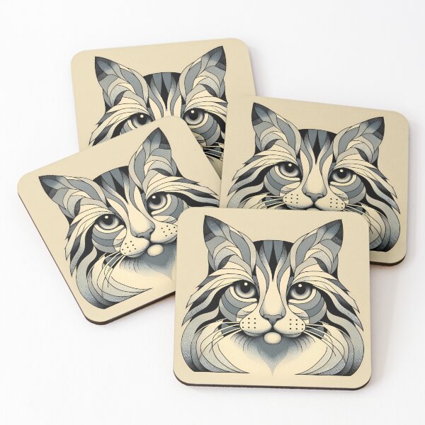 Item preview, Whisker Elegance: American Bobtail Serenity designed and sold by BastKittyStore.