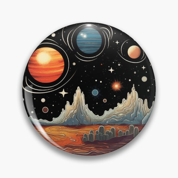 Item preview, Space Stickers Galactic Wonders Vibrant Space and Planet Sticker Collection designed and sold by UncleFizziwigs.