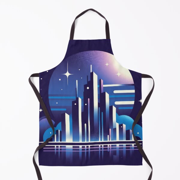Item preview, Futuristic Cityscape Under Starry Sky designed and sold by SunkenCost.
