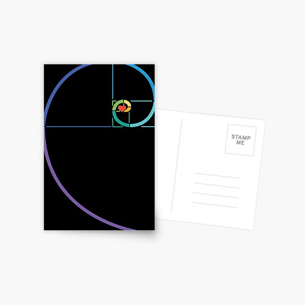 Item preview, Fibonacci Heart Math Geometry Golden Ratio designed and sold by vonplatypus.