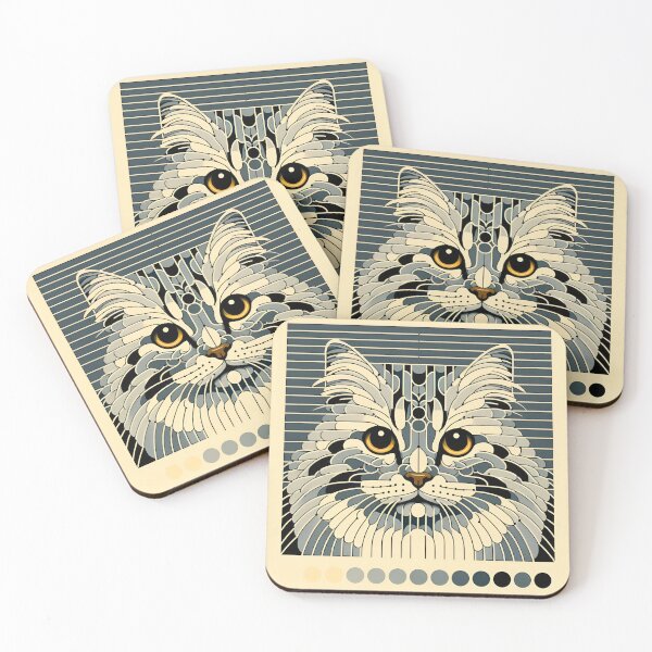 Item preview, Whimsical American Bobtail Artistry designed and sold by BastKittyStore.