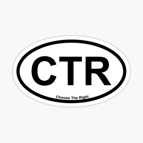CTR - Choose The Right Sticker