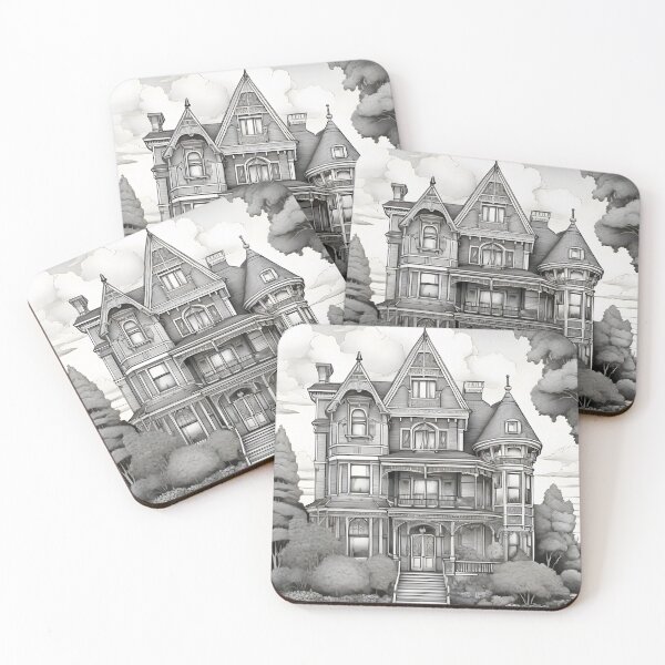 Item preview, Victorian Historical House Sketch  designed and sold by SloganExpress.