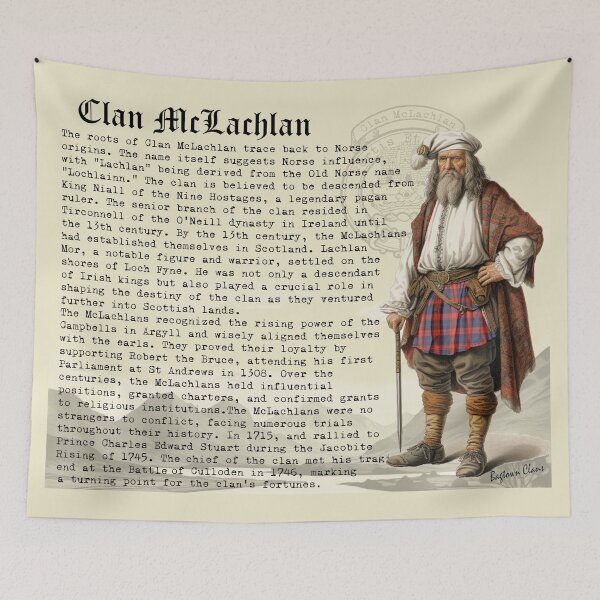 Item preview, McLachlan Scottish Clan History  designed and sold by BagTown Clans.