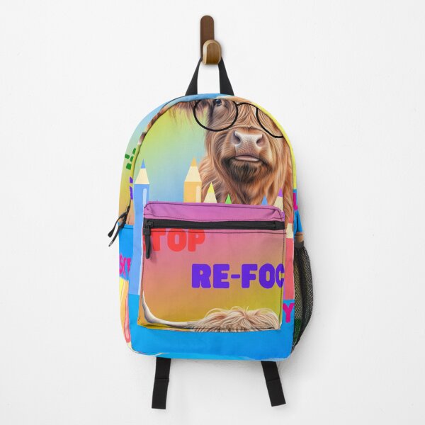Item preview, Highland Cow Life Quote Stop Refocus Restart Achieve Your Dreams designed and sold by SLDB.