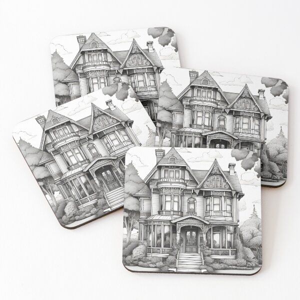 Item preview, Victorian Historical House Sketch  designed and sold by SloganExpress.