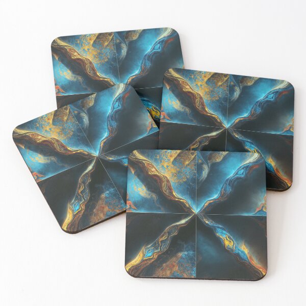 Item preview, Azure Gold Mineral Veins  designed and sold by Claude  Leblanc.