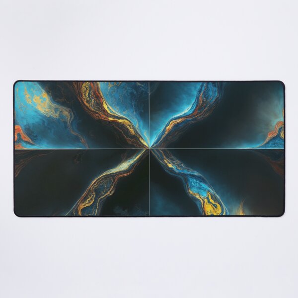Item preview, Azure Gold Mineral Veins  designed and sold by Claude  Leblanc.