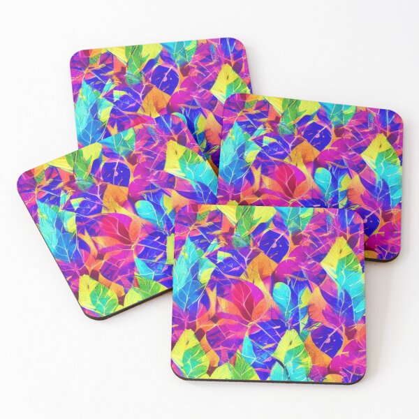 Item preview, Abstract Colorful Leaves Pattern designed and sold by calibrit.