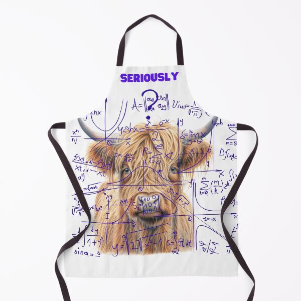Item preview, Highland Cow Questioning Complecx Math Board Seriously ? designed and sold by SLDB.