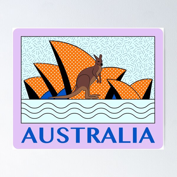 Item preview, Australia Kangaroo  designed and sold by kaoutaren.
