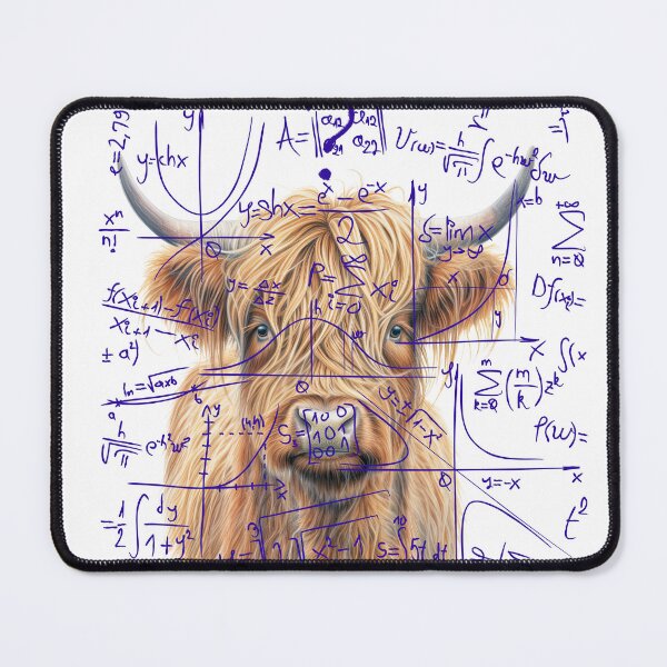Item preview, Highland Cow Questioning Complecx Math Board Seriously ? designed and sold by SLDB.