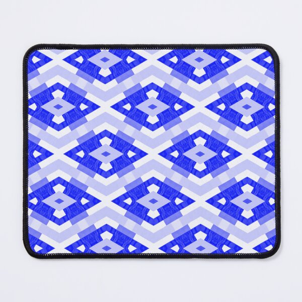 Item preview, A pattern of blue and white diamonds designed and sold by johndesign88.