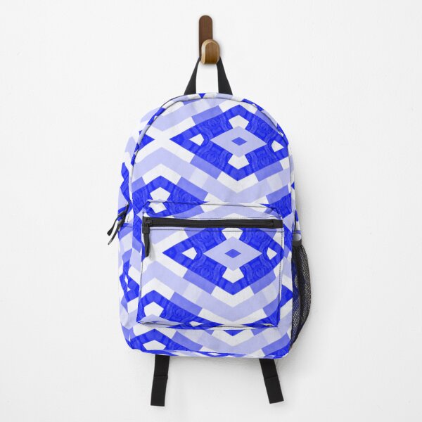 Item preview, A pattern of blue and white diamonds designed and sold by johndesign88.