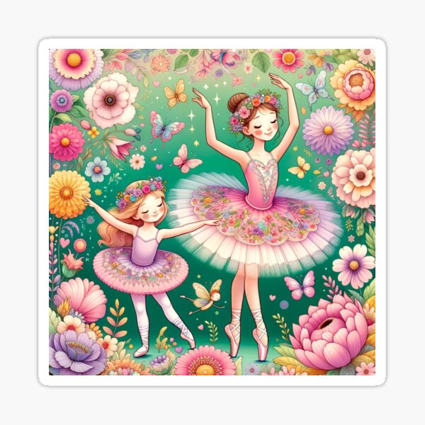 Item preview, Between Ballet and Flowers #4 designed and sold by LadySuStore.
