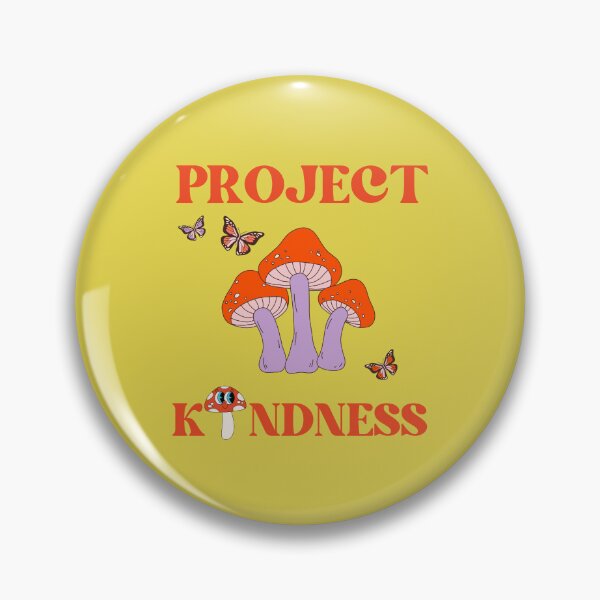 Item preview, Project Kindness - Retro Be Kind, Retro Hippie Mushrooms designed and sold by abeautifulife.