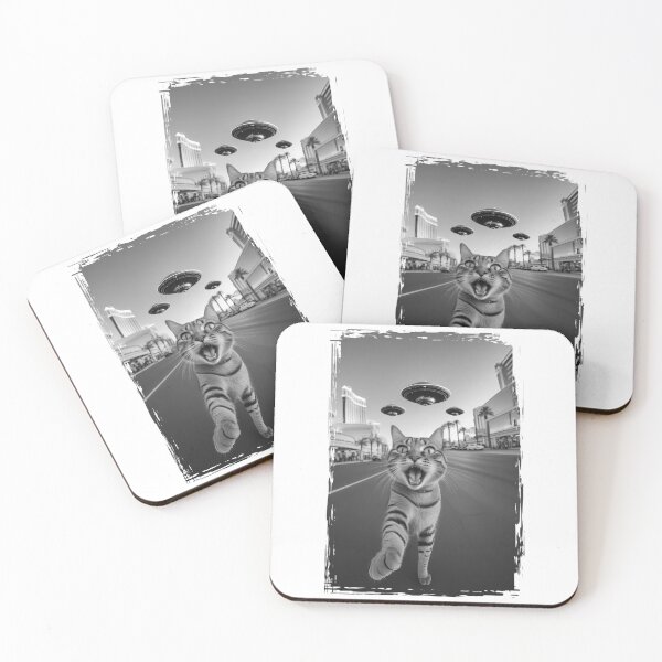 Item preview, Funny Cat UFO Selfie in Las Vegas designed and sold by FirstCast.