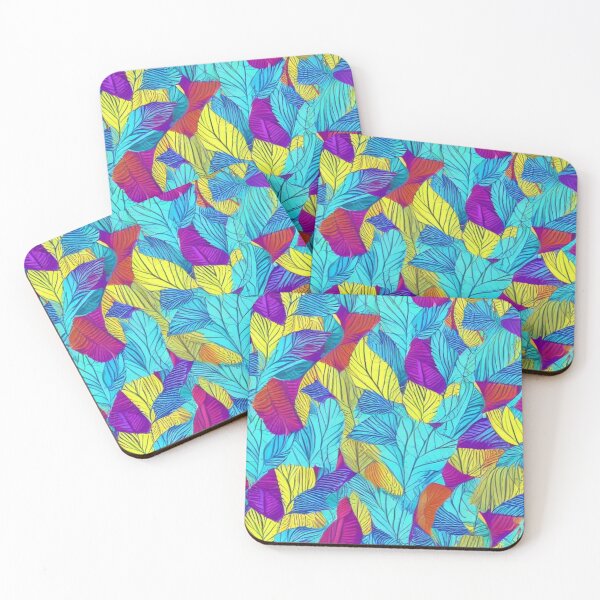 Item preview, Abstract Colorful Leaves Pattern designed and sold by calibrit.