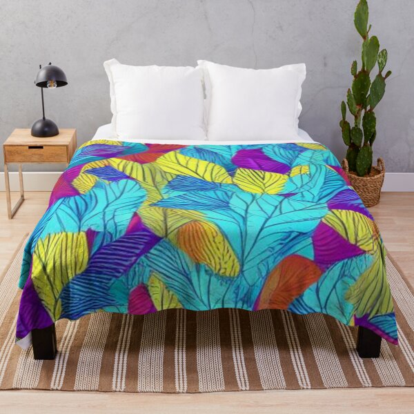 Item preview, Abstract Colorful Leaves Pattern designed and sold by calibrit.