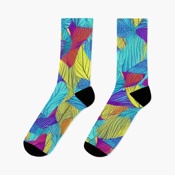 Item preview, Abstract Colorful Leaves Pattern designed and sold by calibrit.
