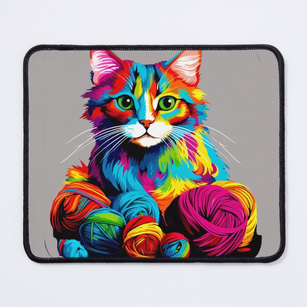 Item preview, Rainbow funny and cheerful kitten. designed and sold by Zofia Sosnecka.