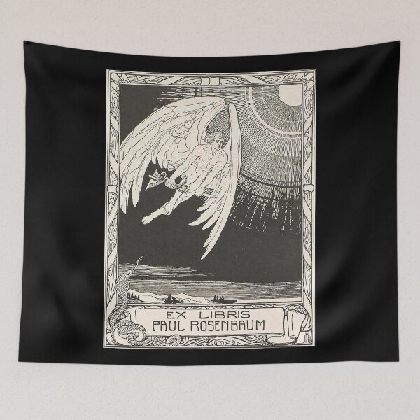 Item preview, HD. The angel, Ex Libris, by Ephraim Moses Lilien designed and sold by MINDTHECHERRY.