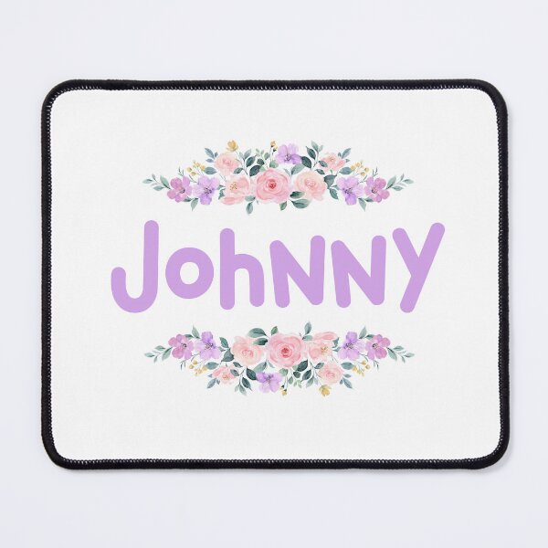 Item preview, Purple Flower Johnny Name Label designed and sold by NormadWorld.