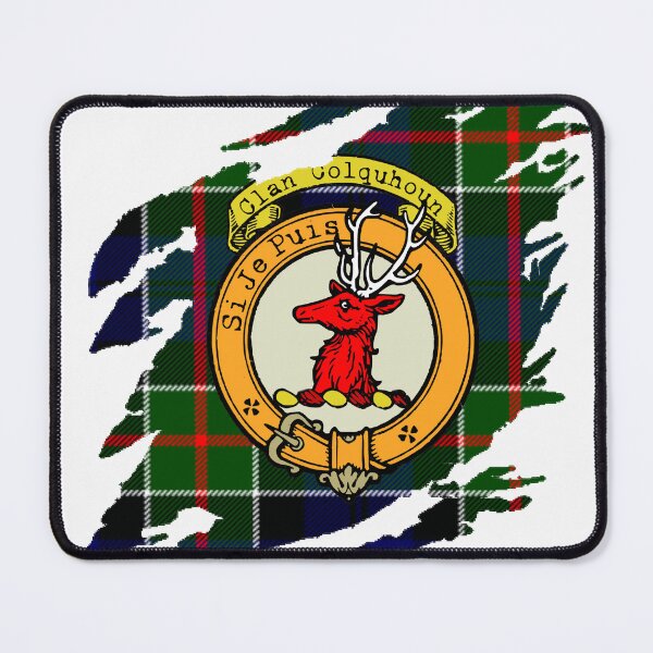 Item preview, Colquhoun Clan Crest Scottish Surname Tartan designed and sold by BagTown Clans.